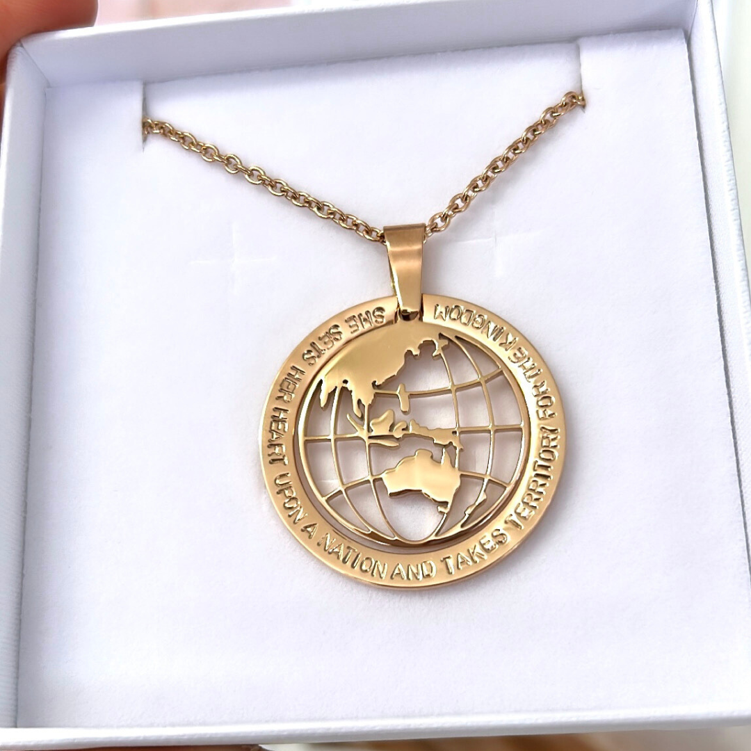 World clearance globe necklace